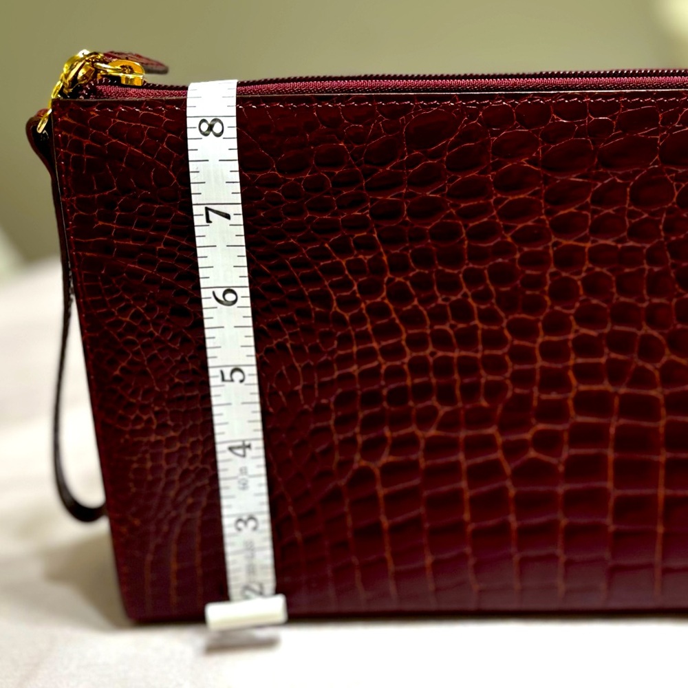 Stefano Bravo Leather Wristlet Clutch